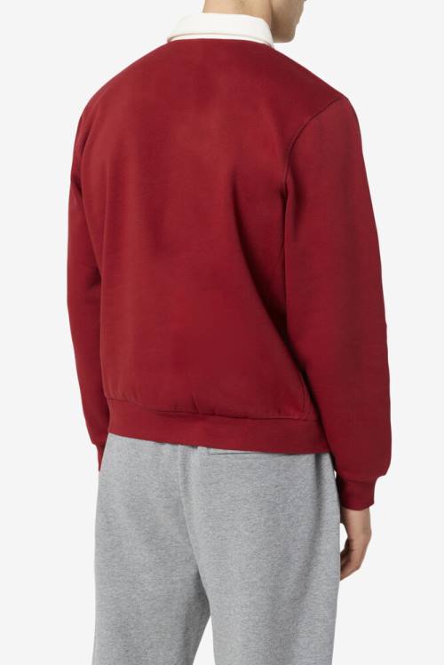 Fila Edison Fleece Rugby Miesten Puserot Valkoinen | Fila423OJ