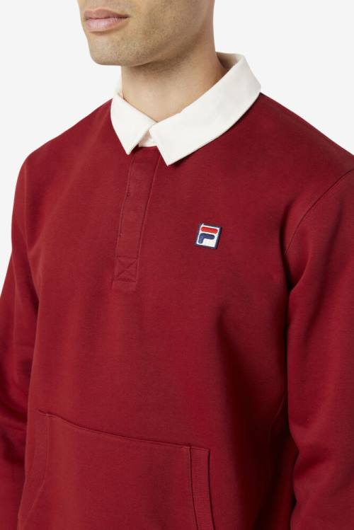 Fila Edison Fleece Rugby Miesten Puserot Valkoinen | Fila423OJ