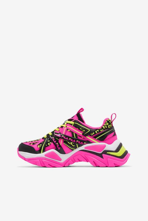Fila Electrove 2 Naisten Tennarit Pinkki Mustat Valkoinen | Fila437ZM