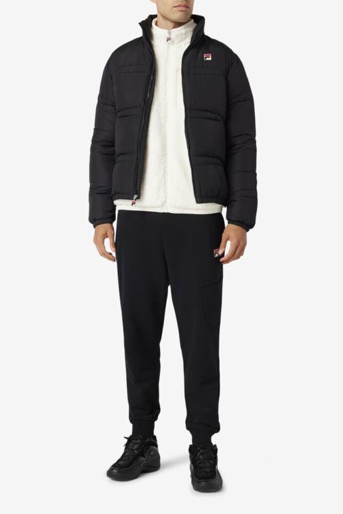 Fila Elias Puffer Miesten Takki Mustat | Fila054RW