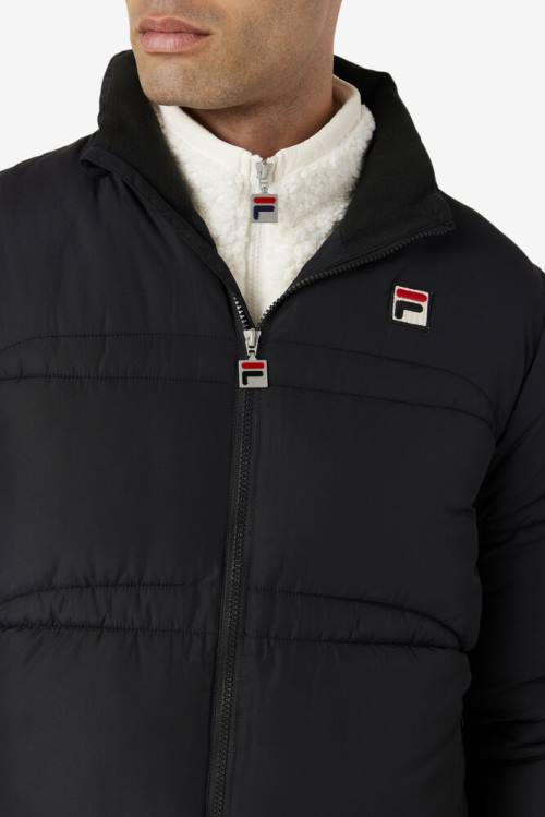 Fila Elias Puffer Miesten Takki Mustat | Fila054RW