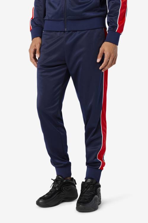 Fila Elijah Track Miesten Housut Laivastonsininen Punainen Valkoinen | Fila879SC