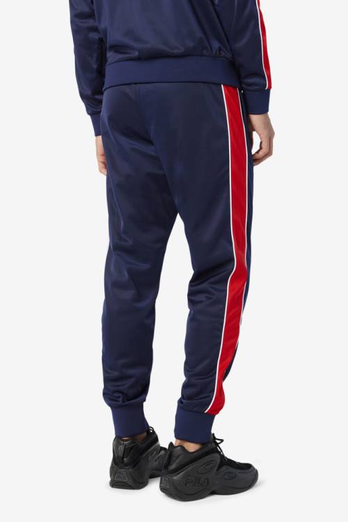 Fila Elijah Track Miesten Housut Laivastonsininen Punainen Valkoinen | Fila879SC