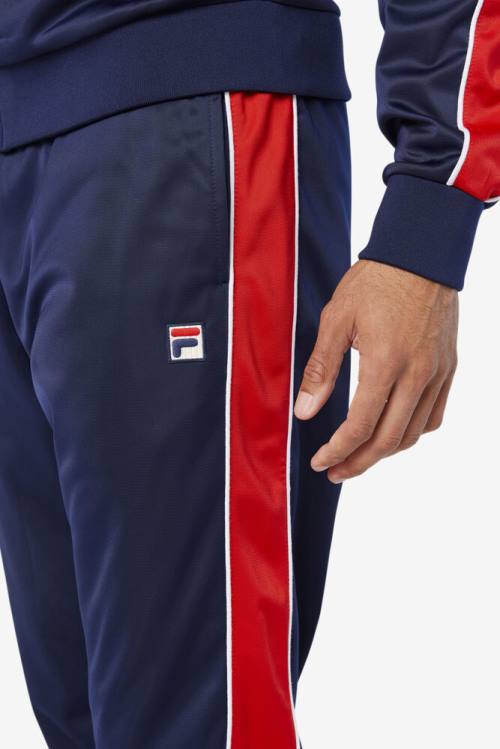 Fila Elijah Track Miesten Housut Laivastonsininen Punainen Valkoinen | Fila879SC