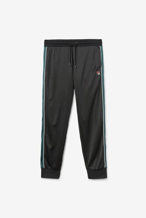 Fila Elijah Track Miesten Housut Mustat Valkoinen | Fila584OU
