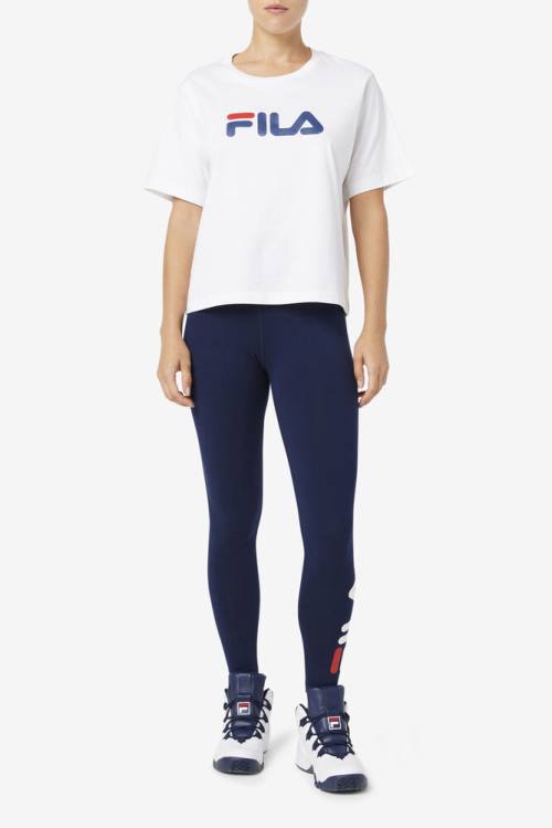 Fila Elora Naisten Leggingsit Laivastonsininen | Fila492MD