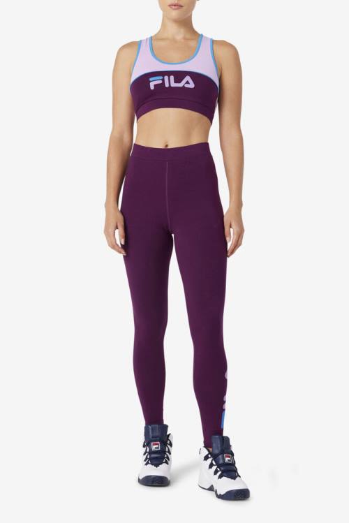 Fila Elora Naisten Leggingsit Viininpunainen | Fila409IR
