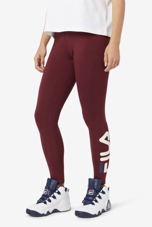 Fila Elora Naisten Leggingsit Viininpunainen | Fila704MC
