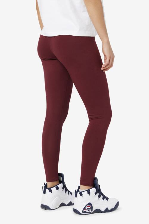 Fila Elora Naisten Leggingsit Viininpunainen | Fila704MC