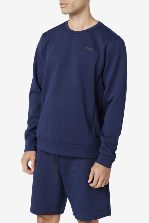 Fila Emry Crew Miesten Puserot Laivastonsininen Mustat | Fila780SI