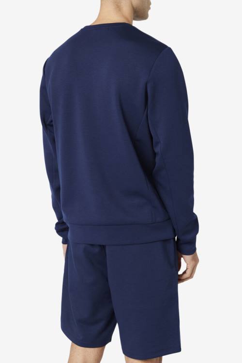 Fila Emry Crew Miesten Puserot Laivastonsininen Mustat | Fila780SI
