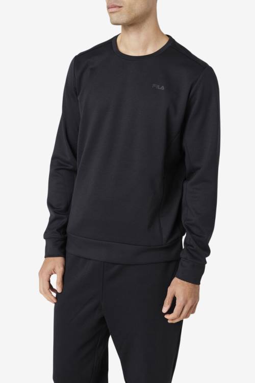 Fila Emry Crew Miesten Puserot Mustat | Fila127CX