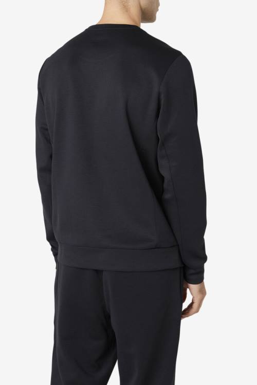 Fila Emry Crew Miesten Puserot Mustat | Fila127CX