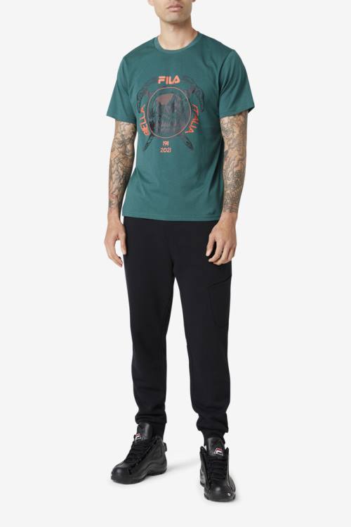 Fila Enem Tee Miesten T Paidat Mustat | Fila790XT