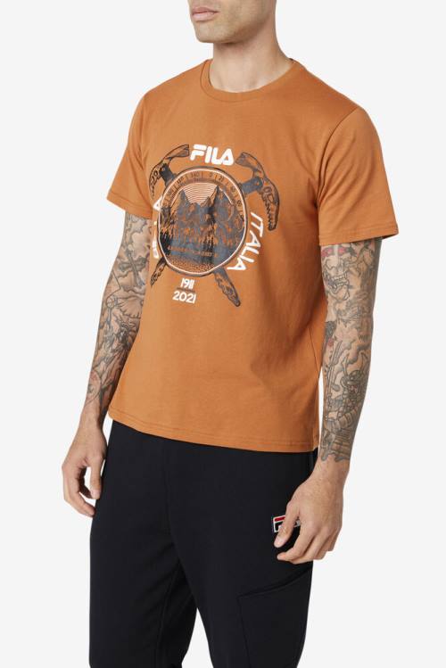 Fila Enem Tee Miesten T Paidat Mustat Valkoinen | Fila716AM