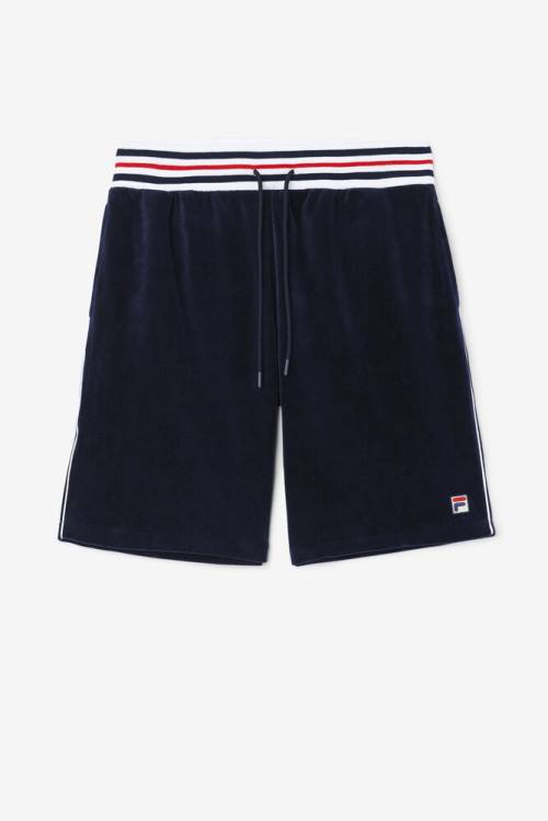 Fila Estudio Velour Miesten Shortsit Laivastonsininen Valkoinen | Fila416JY
