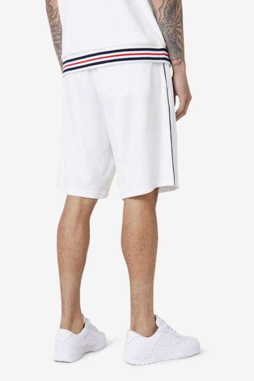 Fila Estudio Velour Miesten Shortsit Valkoinen Laivastonsininen | Fila527PT