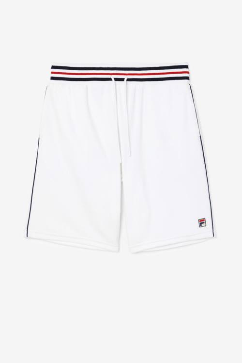 Fila Estudio Velour Miesten Shortsit Valkoinen Laivastonsininen | Fila527PT