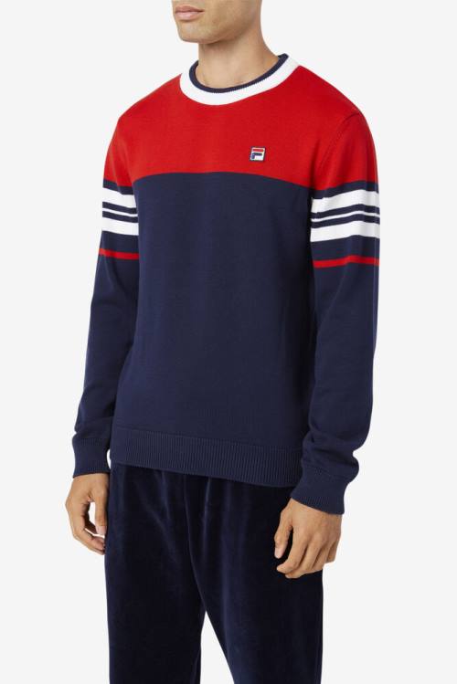 Fila Everly Miesten Puserot Laivastonsininen Punainen Valkoinen | Fila512HW