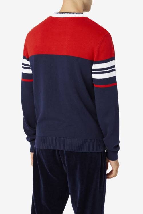 Fila Everly Miesten Puserot Laivastonsininen Punainen Valkoinen | Fila512HW