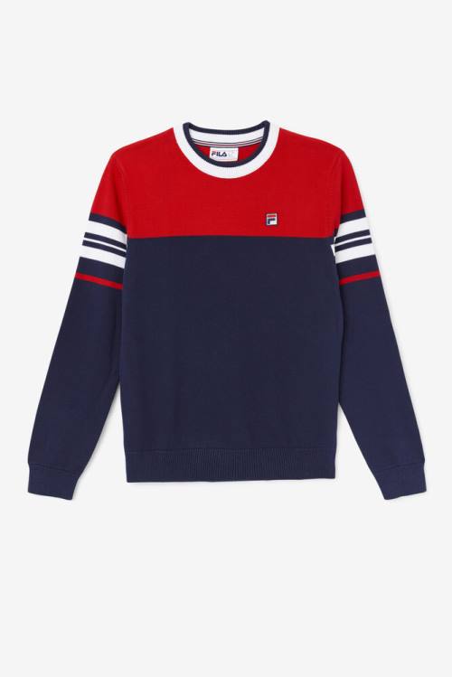 Fila Everly Miesten Puserot Laivastonsininen Punainen Valkoinen | Fila512HW