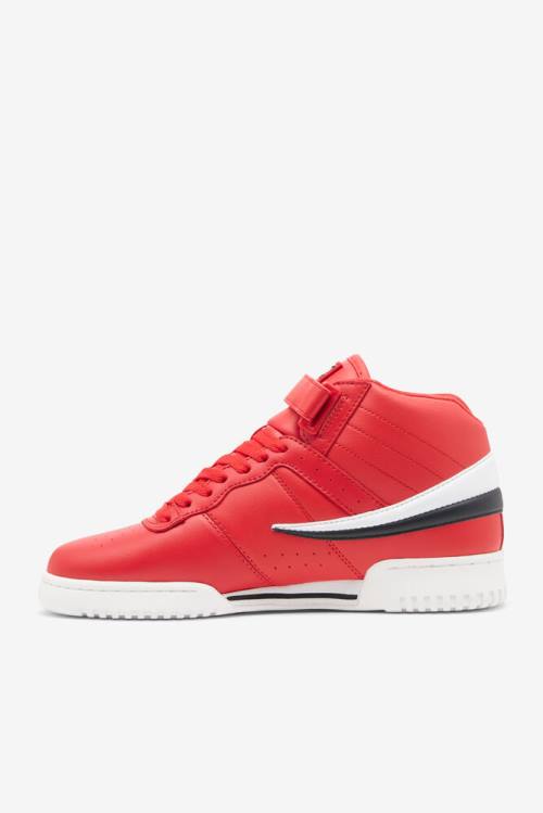 Fila F-13 Mid Miesten Tennarit Punainen Mustat Valkoinen | Fila152YO