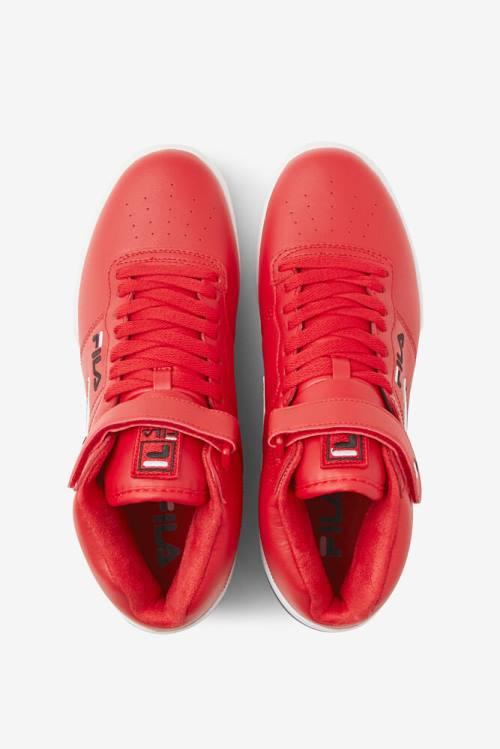 Fila F-13 Mid Miesten Tennarit Punainen Mustat Valkoinen | Fila152YO