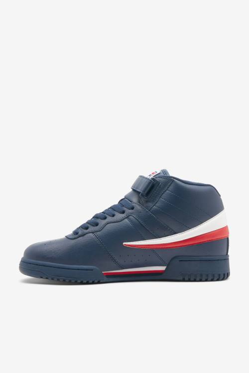 Fila F-13 Miesten Tennarit Laivastonsininen Valkoinen Punainen | Fila408MC