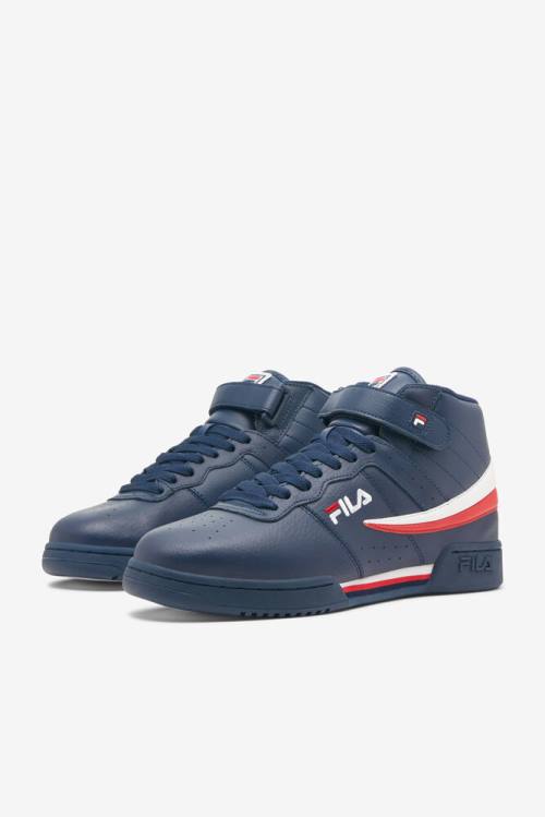 Fila F-13 Miesten Tennarit Laivastonsininen Valkoinen Punainen | Fila408MC