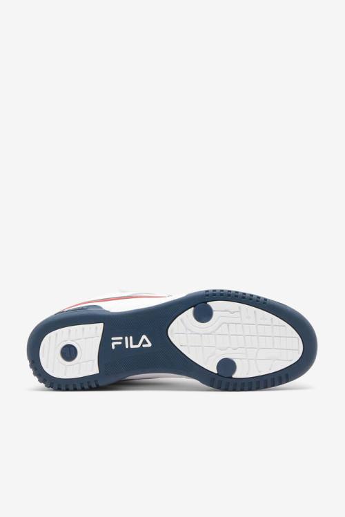 Fila F-13 Miesten Tennarit Valkoinen Laivastonsininen Punainen | Fila056RC