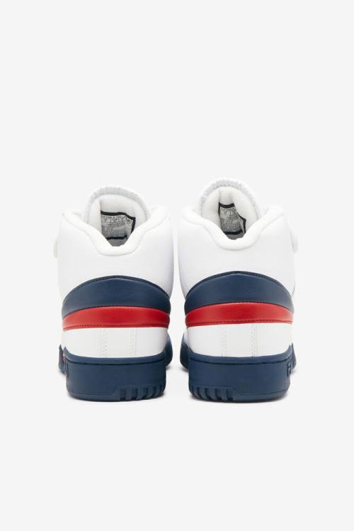 Fila F-13 Miesten Tennarit Valkoinen Laivastonsininen Punainen | Fila056RC