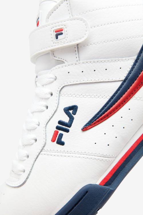 Fila F-13 Miesten Tennarit Valkoinen Laivastonsininen Punainen | Fila056RC