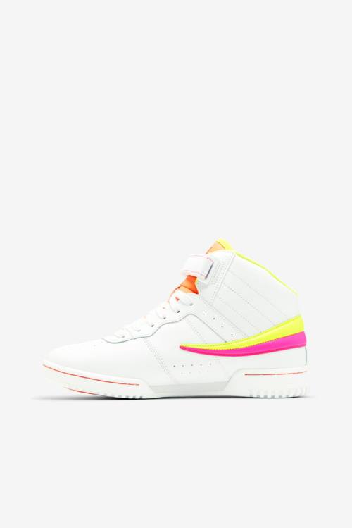 Fila F-13 Naisten Tennarit Valkoinen Keltainen Pinkki | Fila963YM