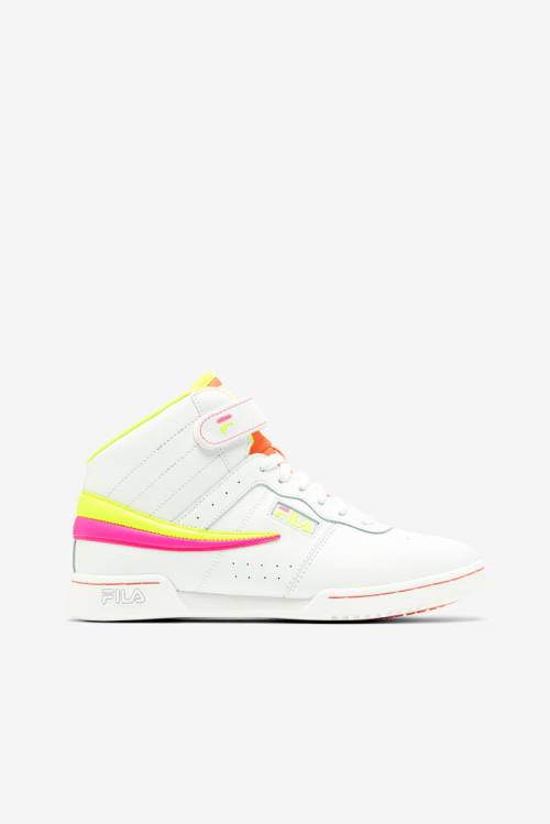 Fila F-13 Naisten Tennarit Valkoinen Keltainen Pinkki | Fila963YM