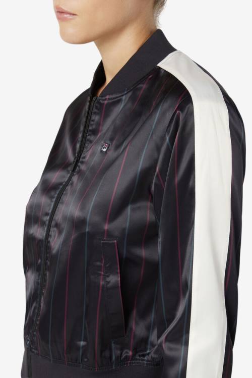 Fila Farah Satin Track Naisten Takki Mustat | Fila847PE