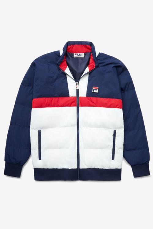 Fila Fausto Ski Miesten Takki Laivastonsininen Punainen Valkoinen | Fila603DV