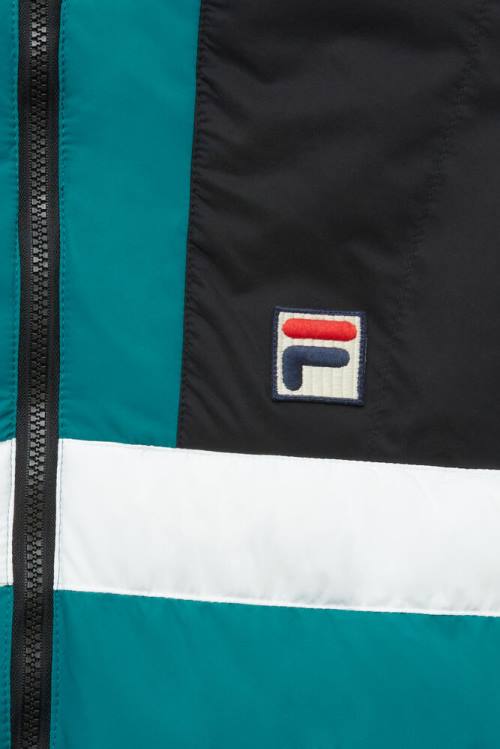 Fila Fausto Ski Miesten Takki Mustat Sininen Valkoinen | Fila219RW