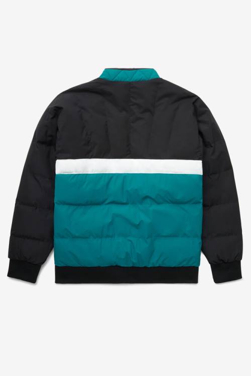 Fila Fausto Ski Miesten Takki Mustat Sininen Valkoinen | Fila219RW