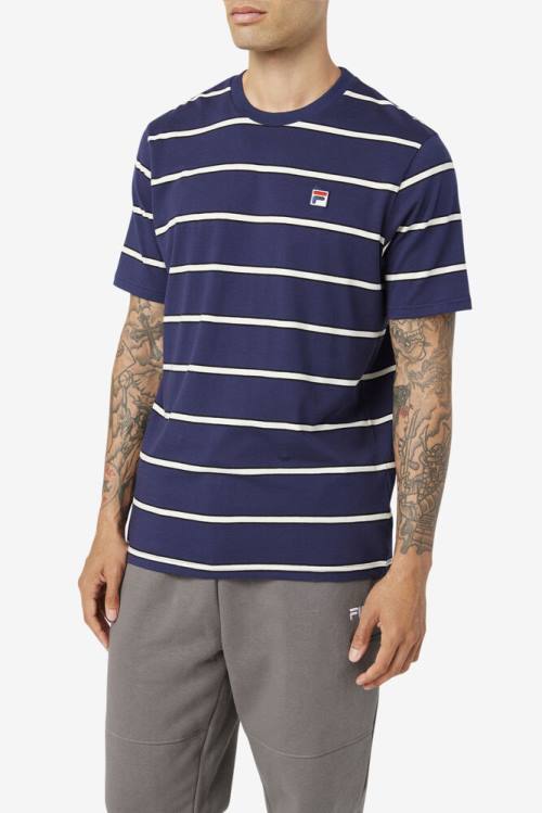 Fila Felix Tee Miesten T Paidat Laivastonsininen Valkoinen | Fila918AJ