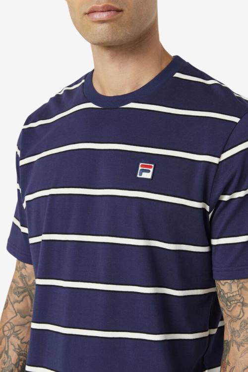 Fila Felix Tee Miesten T Paidat Laivastonsininen Valkoinen | Fila918AJ