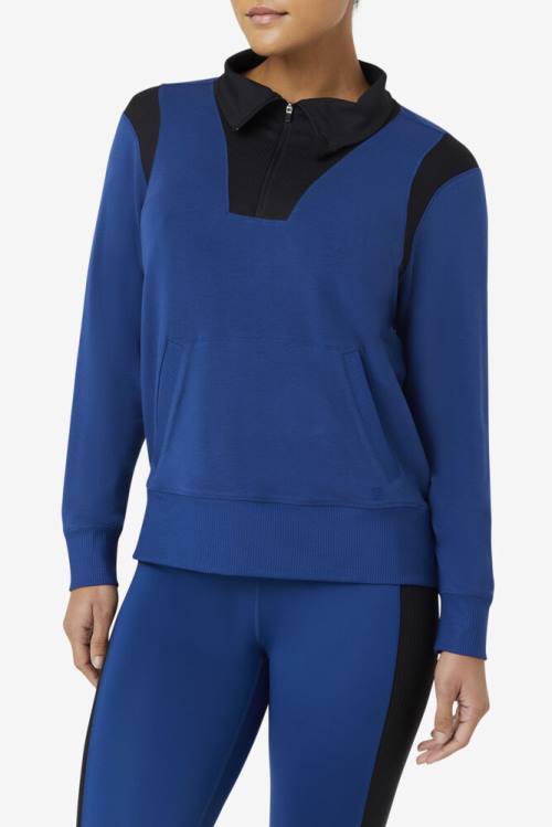 Fila Fi-lux Half Zip Naisten Puserot Laivastonsininen | Fila461JB
