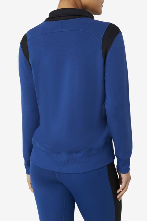 Fila Fi-lux Half Zip Naisten Puserot Laivastonsininen | Fila461JB