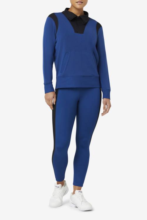 Fila Fi-lux Half Zip Naisten Puserot Laivastonsininen | Fila461JB