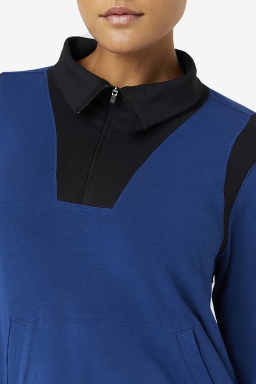 Fila Fi-lux Half Zip Naisten Puserot Laivastonsininen | Fila461JB