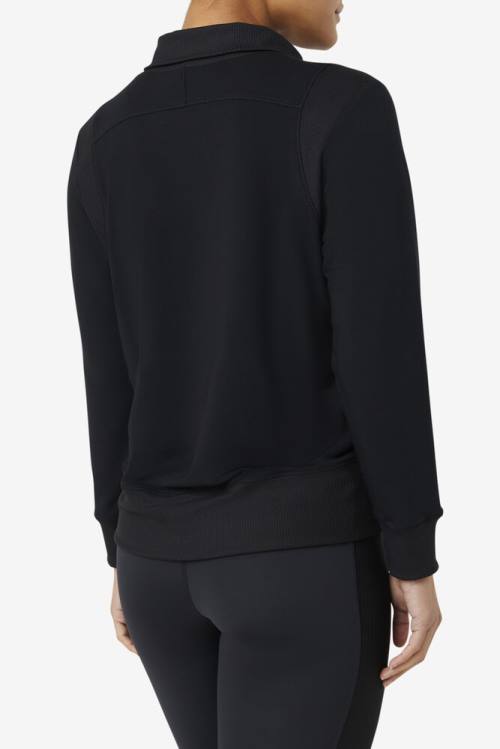 Fila Fi-lux Half Zip Naisten Puserot Mustat | Fila495RW