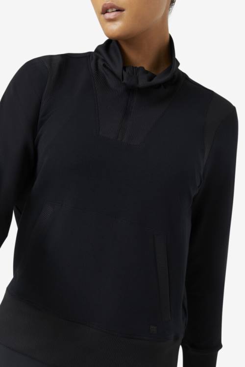 Fila Fi-lux Half Zip Naisten Puserot Mustat | Fila495RW