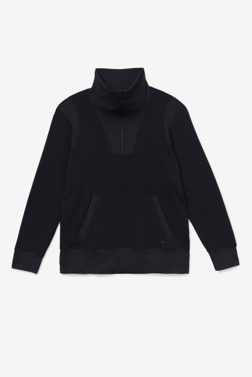 Fila Fi-lux Half Zip Naisten Puserot Mustat | Fila495RW