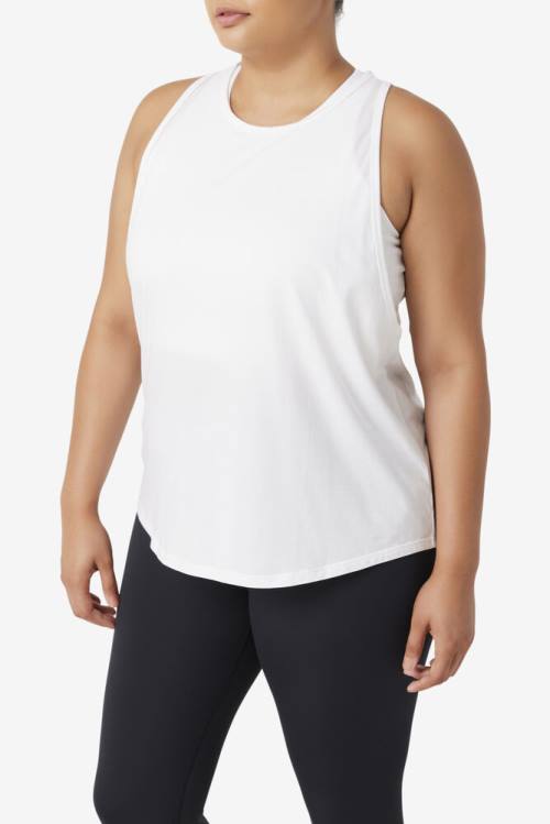 Fila Fi-lux Long Tank Top Naisten T Paidat Valkoinen | Fila207HB