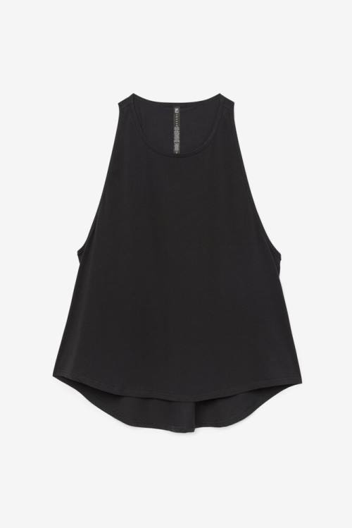 Fila Fi-lux Long Tank Top Naisten T Paidat Mustat | Fila923KY
