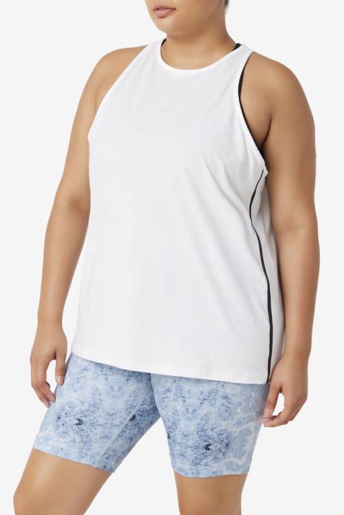 Fila Fi-lux Loose Tank Top Naisten T Paidat Valkoinen Mustat | Fila602FP